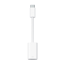 Адаптер-переходник Apple Woven (Type-C to Lightning) 5.5 см, белый