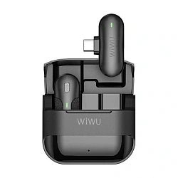 Микрофон петличный WIWU Microphone Wireless Mini (Type-C) чёрный