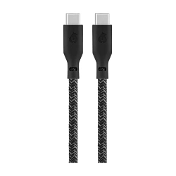Дата-кабель uBear Trend 60W Type-C to Type-C 1.2 м, чёрный