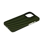 Клип-кейс (накладка) K-DOO Kevlar для Apple iPhone 13 Pro (Уценка) чёрно-зелёный (полоска) (хорошее состояние, потёртости на корпусе) - 3