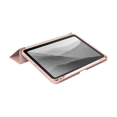 Чехол-книжка c отделением под стилус UNIQ Moven для Apple iPad 10.9" (2022) / Apple iPad 11 (2025) полиуретан, поликарбонат, розовый - 3