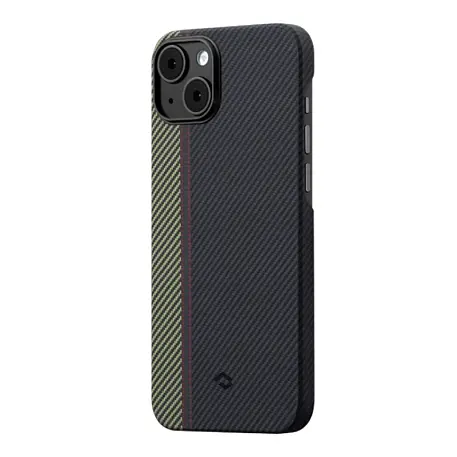Клип-кейс (накладка) Pitaka Fusion Weaving MagEZ Case 3 для Apple iPhone 14 Plus (Уценка) "увертюра" (хорошее состояние, затертая грань чехла) - 2