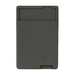 Кардхолдер Silicone Card Bag для смартфона универсальный силикон, серый