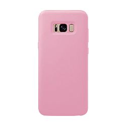 Клип-кейс (накладка) Silicone cover закрытый для Samsung Galaxy S8 силикон, розовый