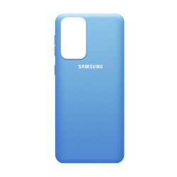 Клип-кейс (накладка) Silicone cover закрытый для Samsung Galaxy A33 силикон, голубой