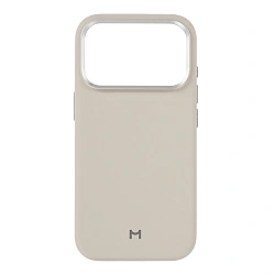 Клип-кейс (накладка) Magssory Eco Leather Case для Apple iPhone 17 Pro экокожа, микрофибра, бежевый