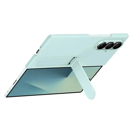 Клип-кейс (накладка) Samsung Silicone Case для Samsung Galaxy Z Fold 7 силикон, мятный - 4