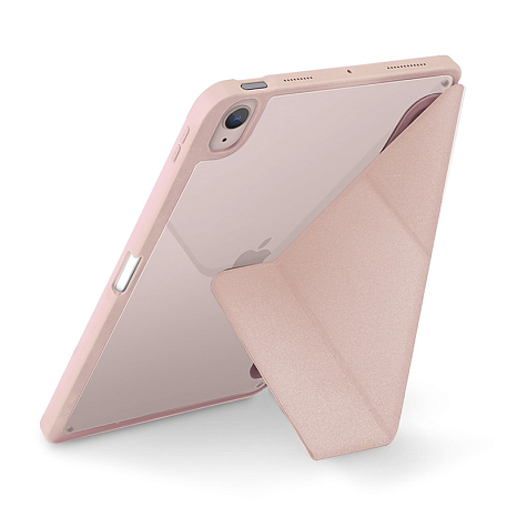 Чехол-книжка c отделением под стилус UNIQ Moven для Apple iPad 10.9" (2022) / Apple iPad 11 (2025) полиуретан, поликарбонат, розовый - 2