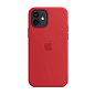 Клип-кейс (накладка) Silicone Case для Apple iPhone 12 / 12 Pro силикон, красный