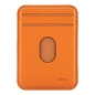 Кардхолдер uBear Split Geo (Find My) для Apple iPhone экокожа, оранжевый