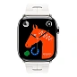 Умные часы Apple Watch Hermes Series 11 46mm GPS + Cellular Silver Titanium Case Blanc Single Tour Deployment Buckle Kilim Strap (with Orange Hermès Sport band) - 2