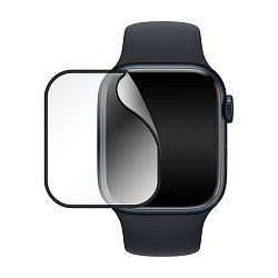 Защитное стекло 3D Premium для Apple Watch 41mm, черная рамка