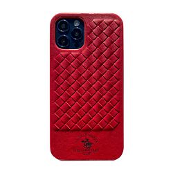 Клип-кейс (накладка) Santa Barbara Polo Racquet Club для Apple iPhone 12 Pro Max кожа, красный