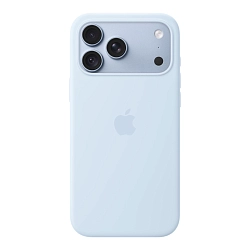 Клип-кейс (накладка) Apple Silicone Case MagSafe для Apple iPhone 18 Pro Max / 17 Pro Max силикон, Crisp Blue
