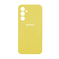 Клип-кейс (накладка) Silicone cover закрытый для Samsung Galaxy A25 силикон, жёлтый