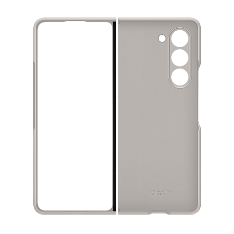 Клип-кейс (накладка) Samsung Standing Case with Strap для Samsung Galaxy Z Fold 5 силикон, полиуретан, песочный - 5