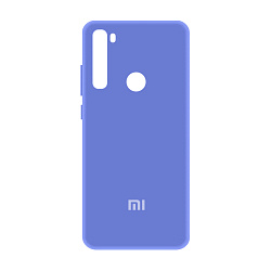 Клип-кейс (накладка) Silicone cover для Xiaomi Redmi Note 8T силикон, васильковый