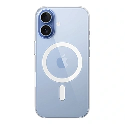Клип-кейс (накладка) Clear Case MagSafe для Apple iPhone 17 поликарбонат, прозрачный