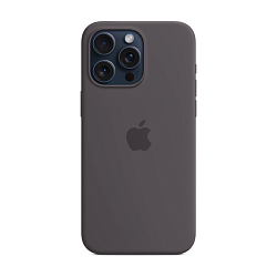 Клип-кейс (накладка) Silicone Case MagSafe для Apple iPhone 15 Pro силикон, серо-коричневый