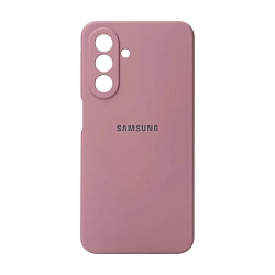 Клип-кейс (накладка) Silicone cover закрытый для Samsung Galaxy A27 силикон, пудровый