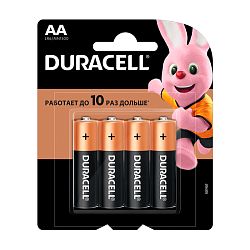 Батарейка Duracell Basic AA LR6-4BL, 4шт 