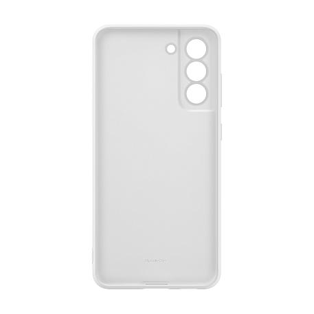 Клип-кейс (накладка) Samsung Silicone cover для Samsung Galaxy S21 FE поликарбонат, силикон, белый - 3
