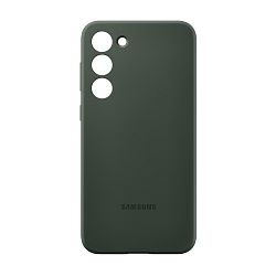 Клип-кейс (накладка) Samsung Silicone Case для Samsung Galaxy S23 Plus поликарбонат, силикон, хаки