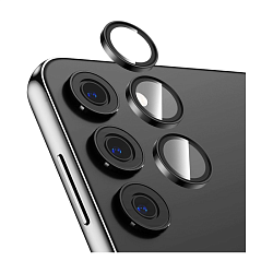 Защитное стекло на камеру Kuzoom Glass для Samsung Galaxy S24, чёрный