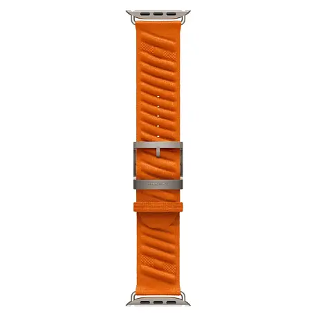 Умные часы Apple Watch Hermes Ultra 3 49mm GPS + Cellular Silver Titanium Case Orange Single Tour En Mer Strap - 3