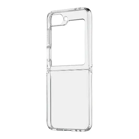 Клип-кейс (накладка) uBear View Case для Samsung Galaxy Z Flip 6 / 7 FE (Уценка) прозрачный (хорошее состояние, царапины) - 4