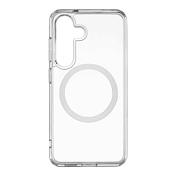 Клип-кейс (накладка) uBear Real Mag Case для Samsung Galaxy S25 поликарбонат, термополиуретан, прозрачный