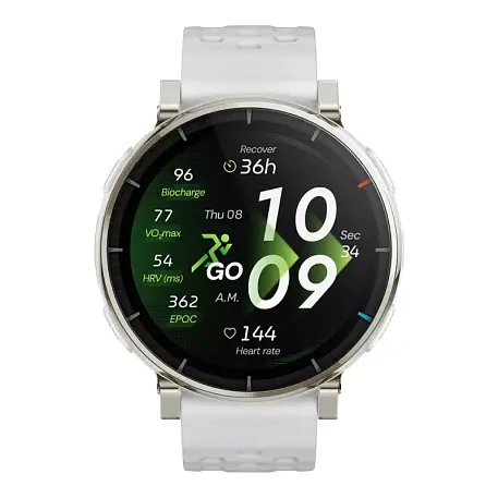 Умные часы Xiaomi Amazfit Active 3 Premium белый (белый ремешок) - 2