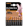 Батарейка Duracell Plus AAA LR03-8BL, 8шт  - 1