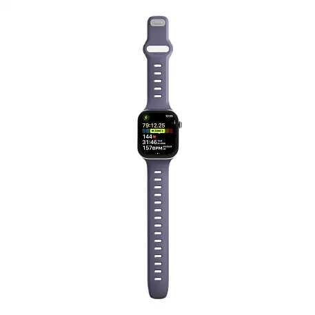 Спортивный ремешок Nomad Tempo Band для Apple Watch 44 / 45 / 46 / 49mm фторэластомер фиолетовый - 3