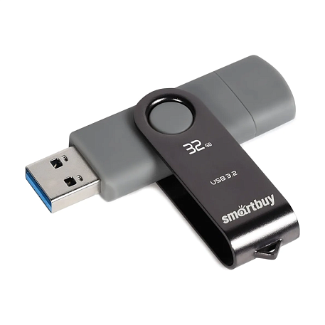 USB-флешка SmartBuy Twist Dual 32 ГБ (USB 3.1) серый - 4