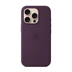 Клип-кейс (накладка) Apple Silicone Case MagSafe для Apple iPhone 16 Pro силикон, Plum