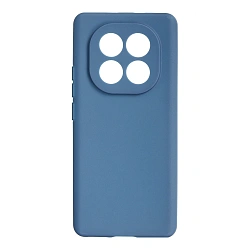 Клип-кейс (накладка) Silicone cover закрытый для Xiaomi Redmi Note 15 Pro 5G силикон, голубой