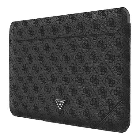 Чехол CG Mobile Guess Sleeve 4G with Triangle Metal Logo для Apple MacBook 14" искусственная кожа, чёрный - 2