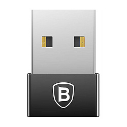 Адаптер-переходник Baseus Exquisite (USB to Type-C), чёрный