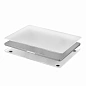 Клип-кейс (накладка) uBear Grain для Apple MacBook Air 13" (2022 - 2026) поликарбонат, силикон, прозрачный