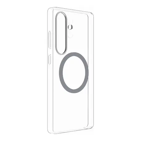 Клип-кейс (накладка) Clear Case MagSafe для Samsung Galaxy S25 Ultra поликарбонат, прозрачный - 2