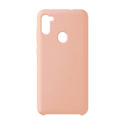 Клип-кейс (накладка) Silicone cover для Samsung Galaxy A11 / M11 силикон, пудровый