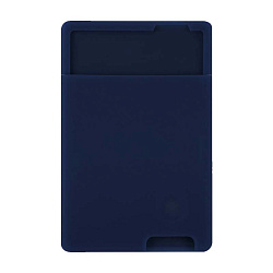 Кардхолдер Silicone Card Bag для смартфона универсальный силикон, тёмно-синий