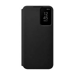 Чехол-книжка Samsung Smart Clear View Cover для Samsung Galaxy S22 Plus полиуретан, поликарбонат, чёрный