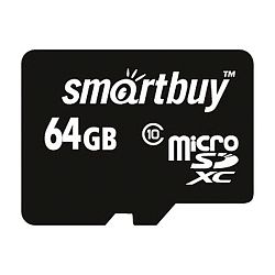 Карта памяти SmartBuy SB64GBSDCL10-01, 64 ГБ