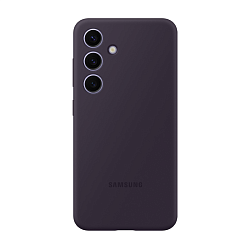 Клип-кейс (накладка) Samsung Silicone Case для Samsung Galaxy S24 Plus силикон, поликарбонат, тёмно-фиолетовый