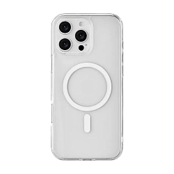 Клип-кейс (накладка) uBear Real Mag Case для Apple iPhone 16 Pro Max полиуретан, поликарбонат, прозрачный