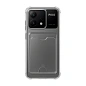Клип-кейс (накладка) с визитницей для Xiaomi Poco X6 Pro 5G силикон, прозрачный