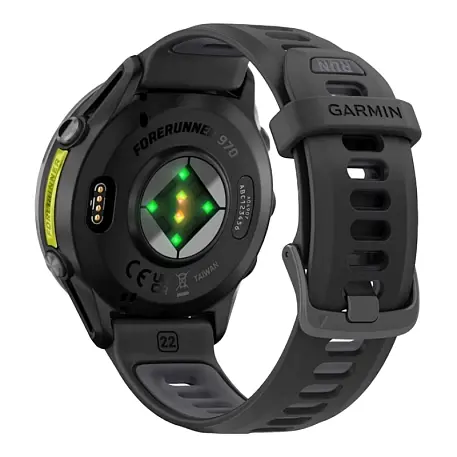 Умные часы Garmin Forerunner 970 "серый карбон" (чёрный ремешок) - 5
