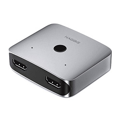 Адаптер-переходник Xiaomi HAGiBiS HDMI Distribution Switcher (HDMI to HDMI x2), серый